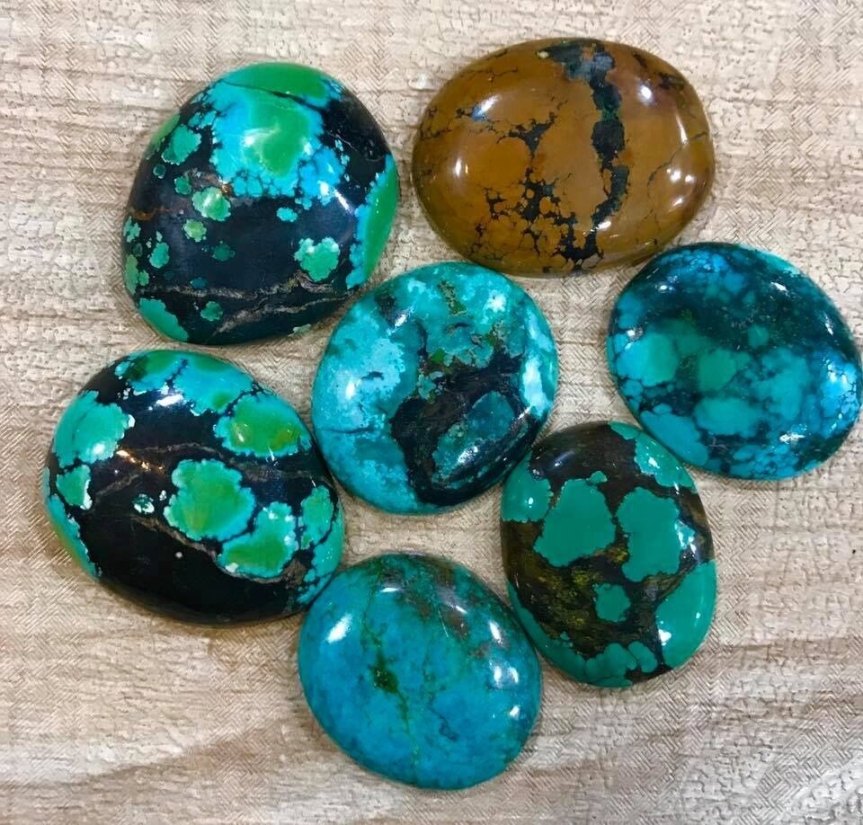 Different colors of turquoise stones online